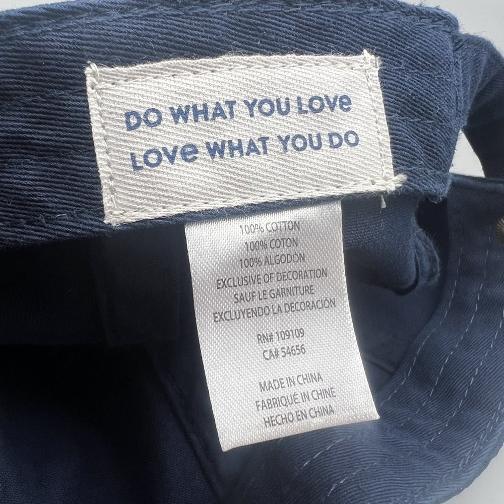 Life is Good Darkest Blue Flip Flops Heart Tattered Chill Baseball Cap Hat 57403 - Picture 7 of 7